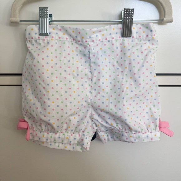 Smocked Pink Birthday Confetti Polkadot Shorts & Top Set - Picture 13 of 14